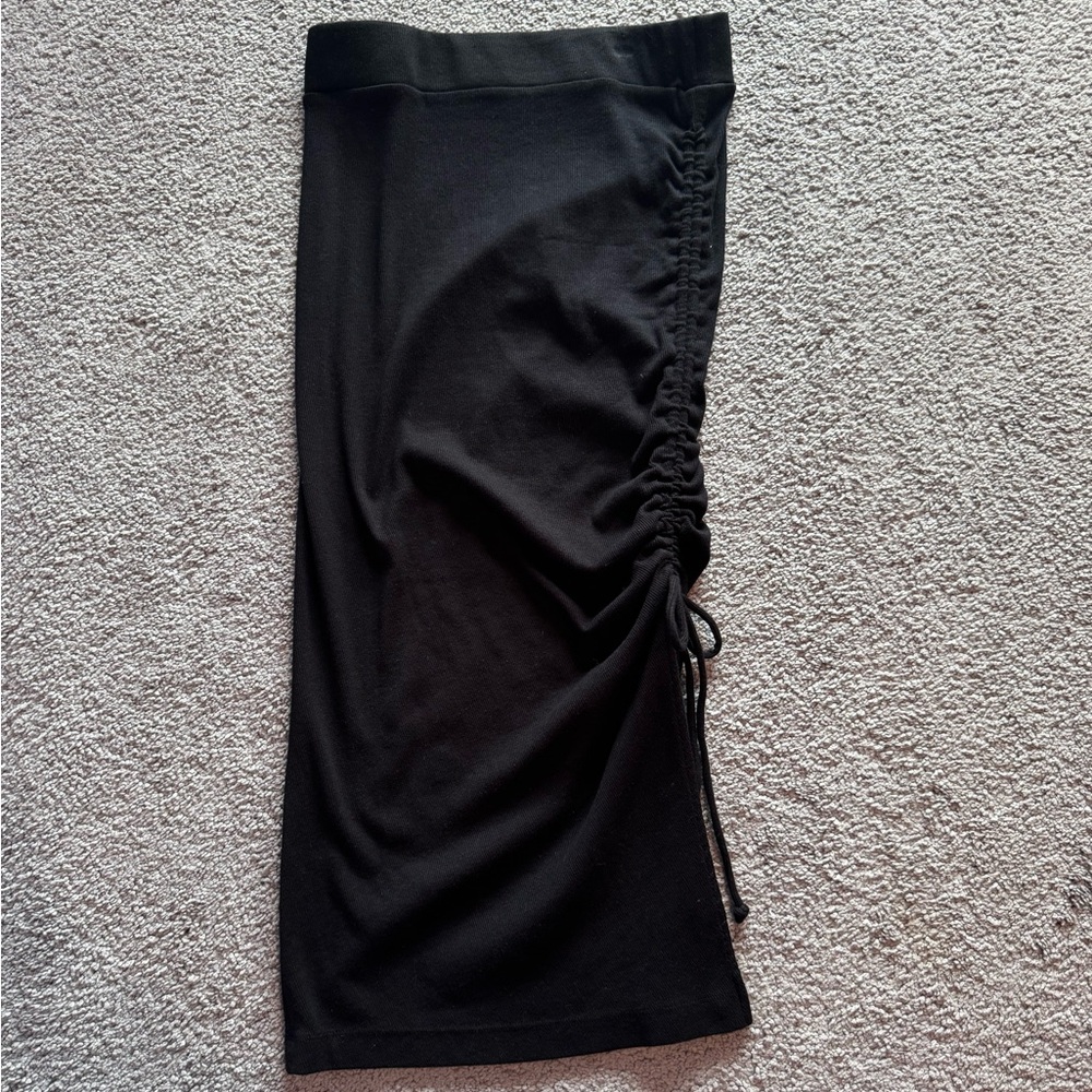 Michael Stars Black Midi Skirt